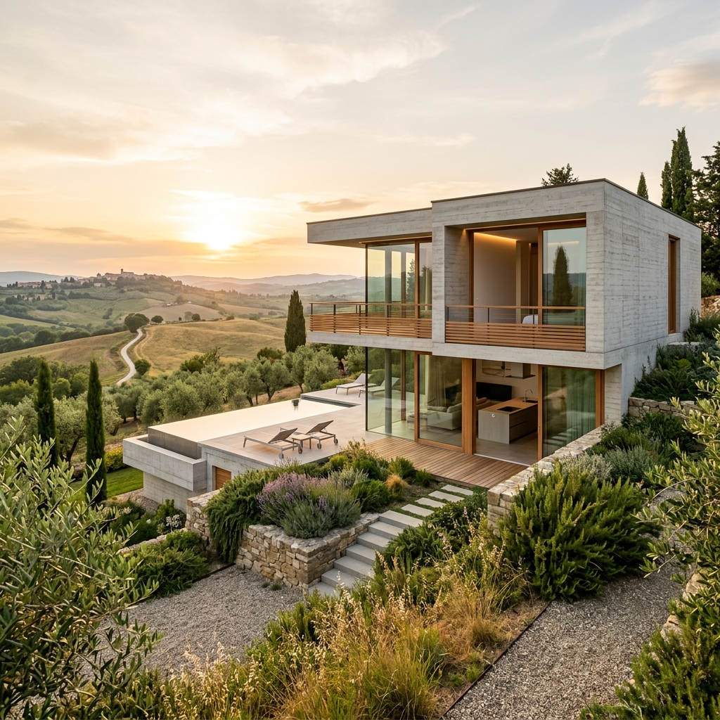 Esterno di un progetto residenziale